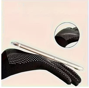 Men s Black Riding Gloves Regular Fit With Horse Pattern Grip Design For Equestrian Use Premium Horse Riding Apparel Comfortable - Product Image 2