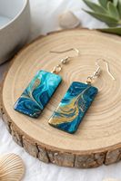 Boucles d'oreilles en raisins, faites à la main, pour femmes
