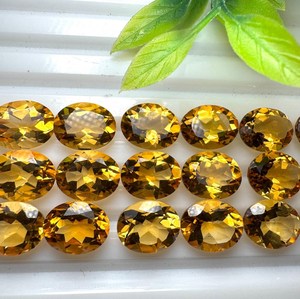 Oferta Especial: Gemas HASNAIN Certificadas, Citrino Natural Corte Ovalado de 3x5mm a 13x18mm, Amarillo Dorado de Rajasthan para Joyería - Product Image 3