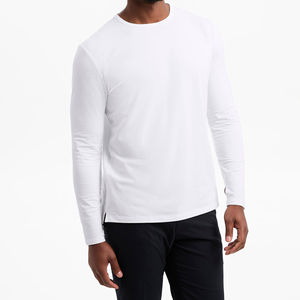 Camiseta de Hombre de Primera Calidad, 100% Algodón, Color Sólido, Corte Regular, Manga Larga, Personalizable con Diseño en Blanco - Product Image 4