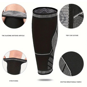 Manchons de compression anti-fatigue pour mollets, usage quotidien pour le basketball, le football, la course à pied et le cyclisme, manchons de compression pour mollets respirants et absorbant l'humidité - Product Image 4