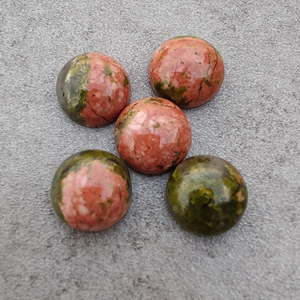 พลอยเจียระไนแบบ unakite สำหรับทำเครื่องประดับ - Product Image 3