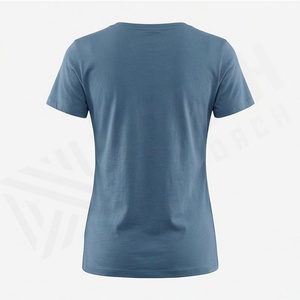 Camiseta de Tela para Mujer, Secado Rápido, Transpirable, 100% Algodón, Manga Corta, Alta Calidad, Moderna, Informal, Color Personalizado - Product Image 2