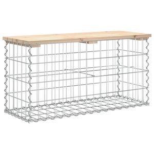 Panca da giardino in legno di pino massiccio 32.7 Design "x 12.4" x 16.5" - Product Image 5