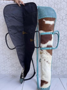 Nuevo Bolso de Hombro Elegante de Cuero con Piel de Vaca y Cuero Repujado Turquesa 2026 para Unisex - Product Image 6