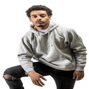 Sweat à capuche unisexe personnalisé en coton éponge 100 %, 280 GSM, pull-over écologique de poids moyen, vierge, avec impression numérique et logo personnalisé - Product Image 1