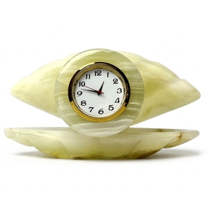 Marble <b>Desk</b> Clocks Traditional Design Battery Operated Quartz Movement Roman Numerals Decorative Table Clocks - Product Image 3