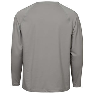 เสื้อยืดแขนยาวผู้ชายทรงลำลองสำหรับฤดูร้อน คอโอ ผ้าเจอร์ซีย์คอตตอน 100% ยืดได้ 4 ทิศทาง เป็นมิตรกับสิ่งแวดล้อม แห้งเร็ว ผลิตจากโรงงาน - Product Image 4