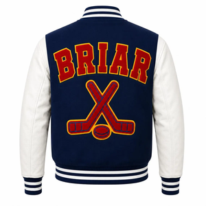 2025 Classic Design Custom Chenille Patches Embroidery Windproof Stand Collar Men's/Women's Superior Wool Varsity <b>Jackets</b> - Product Image 4