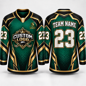 Jersey de Hockey sobre Hielo Personalizado para Equipo Profesional, 100% Poliéster, Transpirable, para Práctica, Competencia y Juego, Ropa de Hockey de Alta Calidad para Adultos - Product Image 1