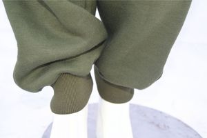 Olive <b>Green</b> Hooded Tracksuit Set <b>Men</b> Women 2 Piece Full Zip Organic Cotton Fleece Acid Wash Jogger Sportswear Custom Logo - Product Image 5