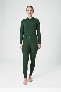 High Waist <b>Dark</b> <b>Forest</b> Green Silicone Full Seat Breeches Comfortable Riding Breeches - Product Image 4