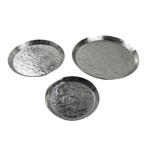 Ensemble de plateaux ronds de service, finition haut de gamme, prix de gros, idéal pour la décoration de la maison et des hôtels, plateaux de service et décoratifs. - Product Image 1