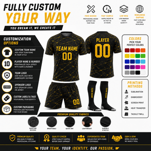 Tenue de football personnalisée : Maillot à manches courtes ou longues, short, chaussettes – Ensemble complet sublimé pour équipe de club – Vente en gros OEM - Product Image 3