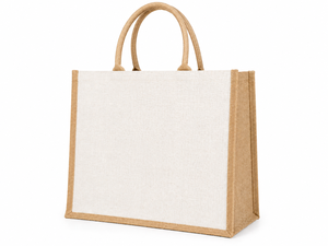 Bolsa de Compras de Yute Laminado, Ecológica, Grande, Reutilizable, con Asas de Cuerda, Logotipo Personalizado, Impermeable, para Compras, Venta al Por Mayor - Product Image 4