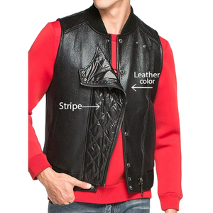 Chaleco acolchado negro sin mangas para hombre, con cremallera, cortavientos, para invierno. - Product Image 1