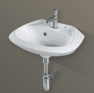Lavabo suspendido HIND, versátil para baño, aseo, hotel, escuela, fácil de limpiar, elegante para uso en apartamentos. - Product Image 1