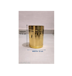 Taza Medidora de Latón Hecha a Mano de Alta Calidad para Cocina, Taza para Medir Arroz y Granos con Diseño Pulido Martillado - Product Image 5