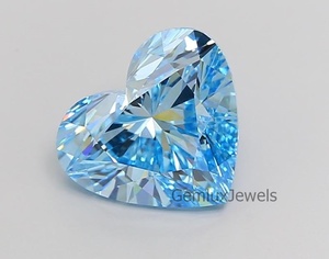Diamant de laboratoire de 6 carats, forme cœur, bleu intense, pureté VS, certifié IGI, pour bague, pendentif, boucles d'oreilles - Product Image 3