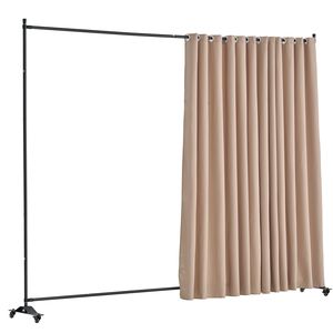 Portable Freestanding Room Divider Wheels Curtain Divider Stand Privacy <b>Screen</b> for Office Home <b>Screen</b> Room Dividers Product - Product Image 4