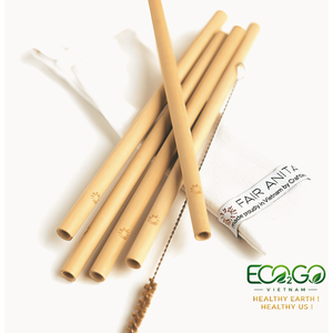 Pailles en bambou écologiques en vrac - Pailles à boire réutilisables et biodégradables pour la maison, le bar et les voyages - Product Image 5