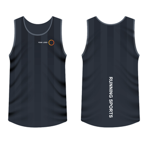 Débardeur de sport pour homme en polyester et élasthanne, respirant, séchage rapide, écologique, teint en pièce, avec logo personnalisé, vente en gros - Product Image 2