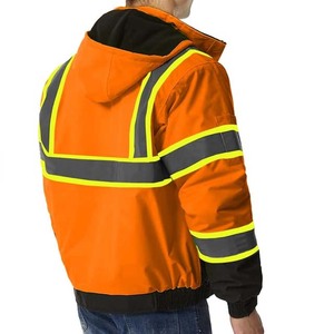เสื้อแจ็คเก็ตนิรภัยสะท้อนแสง ZOHSUB POWER INDUSTRY ระดับ ANSI Class 1 สำหรับผู้ชายและผู้หญิง สวมใส่สบาย กันน้ำ มีกระเป๋า ขนาด XL - Product Image 3