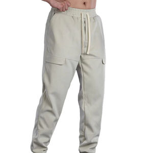 Pantalon en toile pour homme, coupe slim, décontracté et formel, taille haute, logo personnalisé, pantalon de bureau classique - Product Image 1