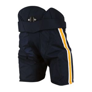Shorts de hockey rembourrés noirs pour hommes, protection de la taille, taille élastique, logo personnalisé, anti-UV, fermeture à nouer, respirant - Product Image 4