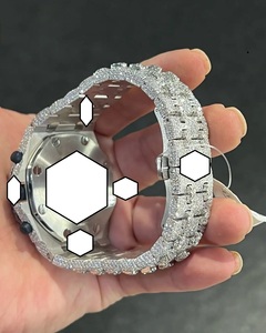 Luxury Men's <b>Automatic</b> Mechanical Watch Stainless Steel Case Moissanite Bracelet <b>Chronograph</b> Analog Dial - Product Image 4