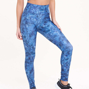 Pantalones de Yoga de Cintura Alta, Ligeros, hasta el Tobillo, Sólidos, Deportivos, de Spandex/Nylon para Mujer - Product Image 5