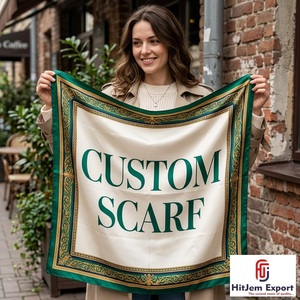 Pañuelo Cuadrado Personalizado con Estampado de Moda, Sensación de Seda, Pañuelo para la Cabeza, Chal, Marca Privada, OEM, ODM, Proveedor de Fábrica Textil - Product Image 6