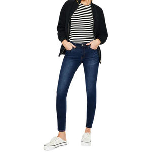 Jean décontracté de haute qualité, dernière tendance, confortable, coupe slim, taille haute, extensible, pour femme. - Product Image 3