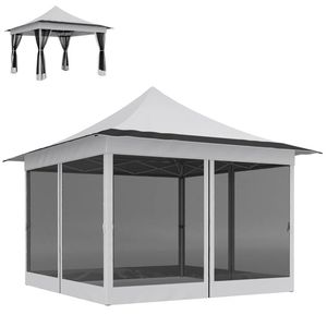 Carpa de Jardín y Terraza Color Gris Claro, Pérgola, Toldo y Gazebo - Product Image 5