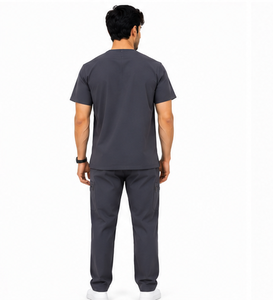 Ensemble de tenue médicale pour homme, respirant, en spandex, pour médecins, infirmiers, hôpitaux, confortable, extensible et résistant - Product Image 2