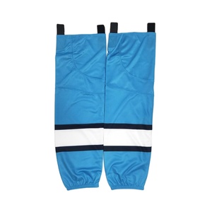 Chaussettes de hockey sur glace professionnelles rayées en coton et élasthanne respirantes écologiques à séchage rapide anti-transpiration avec revers anti-été - Product Image 6