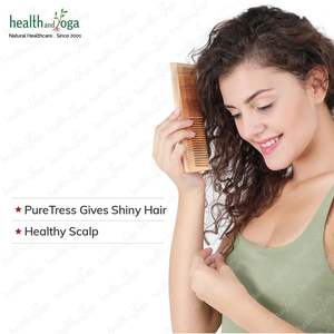 HealthAndYoga PureTress Peigne à dents fines en bois de Neem écologique, peigne coiffant en bois naturel pour cheveux crépus, usage domestique, meilleur prix - Product Image 6