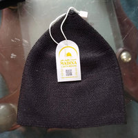 Topi Kufi Islami Berkualitas Tinggi untuk Pria, Bahan Katun Premium, Topi Sholat, Taqiyah, Taqi, Dewasa, Dapat Disesuaikan, Jaring, Empat Musim, Buatan Tangan