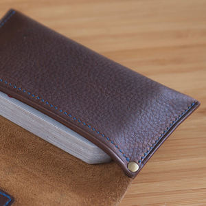 Estuche de Cuero Genuino Vintage para Cartas de Póker, Bolsa de Almacenamiento para un Solo Mazo, para Póker y Bridge - Product Image 4