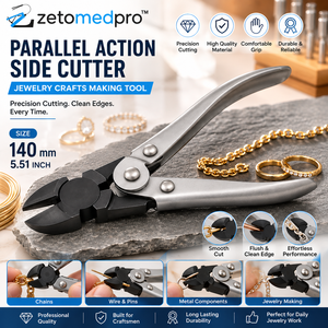 Parallel Action Side Cutter 140mm Jewelry Craft <b>Cutting</b> <b>Tool</b> Stainless Steel 5.51 inch ZetomedPro - Product Image 4