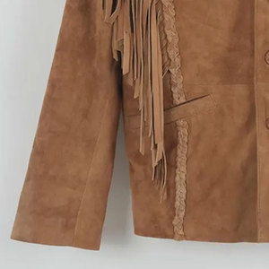 New Arrival Men's High Quality 100% <b>Suede</b> Leather Custom Leather <b>Jacket</b> Wholesale <b>Suede</b> <b>Jacket</b> for Man Custom 2026 - Product Image 2