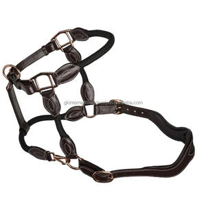 Customized Bulk Supply handcrafted from <b>thick</b> saddle leather heavy duty leather horse halter and equestrian products - Product Image 1
