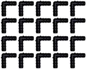 Raccord coudé en PVC noir durable de 1 pouce à filetage femelle à 90 degrés pour ligne principale d'irrigation goutte à goutte agricole et systèmes de tuyauterie de jardin - Product Image 5