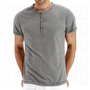 Camiseta Henley Básica de Manga Corta para Hombre, Corte Ajustado, 2026, Casual, de Alta Calidad, Estampada, Premium, Ligera - Product Image 4