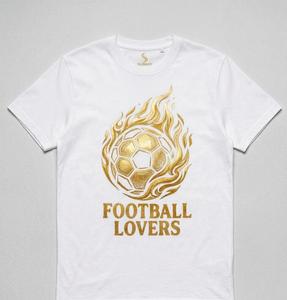 T-shirt blanc imprimé à l'écran unisexe |   Chemise d'été surdimensionnée en coton 100% premium 240 GSM SUBHAY - Product Image 1