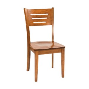 Armless Wooden Dining Chair Minimalist Wooden Side Chair Slatted Back Manufacturing In Indonesia - Product Image 1