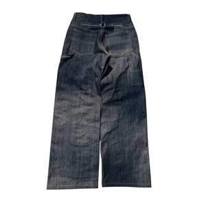 Pantalon cargo ample et respirant de qualité supérieure OEM, pantalon ample délavé à l'acide, jeans vintage pour hommes - Product Image 2