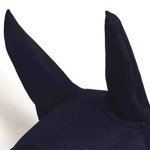 Horse Ear <b>Net</b> Bonnet Neoprene High Quality Handmade <b>Fly</b> Veil Custom Made OEM Logo Design Custom Colors Wholesale Horse Racing - Product Image 2