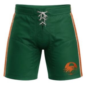 Pantalones Cortos Deportivos de Poliéster para Hombre, Color Verde, Sublimados, para Entrenamiento de Hockey sobre Hielo, con Cordón Ajustable y Franja Lateral, para Equipo, Entrenamiento y Partidos - Product Image 1