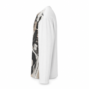 Custom 100% Cotton Waffle Thermal Long Sleeve <b>Raglan</b> Sleeve T-Shirt Men Heavyweight 320g Regular Fit Graphic Streetwear Private - Product Image 5